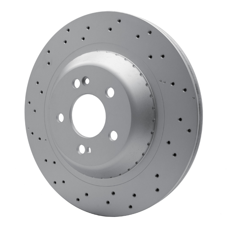Mercedes-Benz S560 Brake Rotor (1) - Rear - R1 Concepts - GeoSPEC Coated Rotor - Drilled - `14-`21
